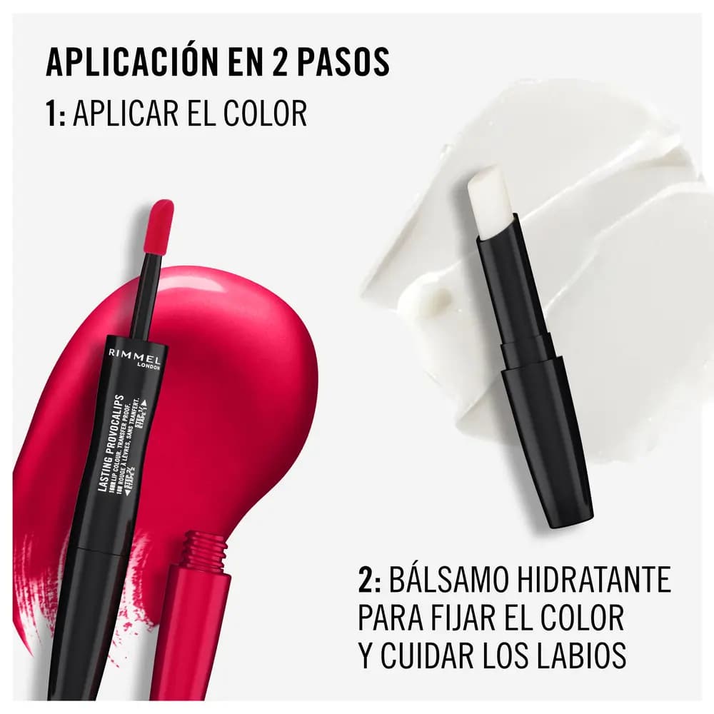 Rimmel Labial Líquido Lasting Provocalips 16hs. 310 Pouting Pink