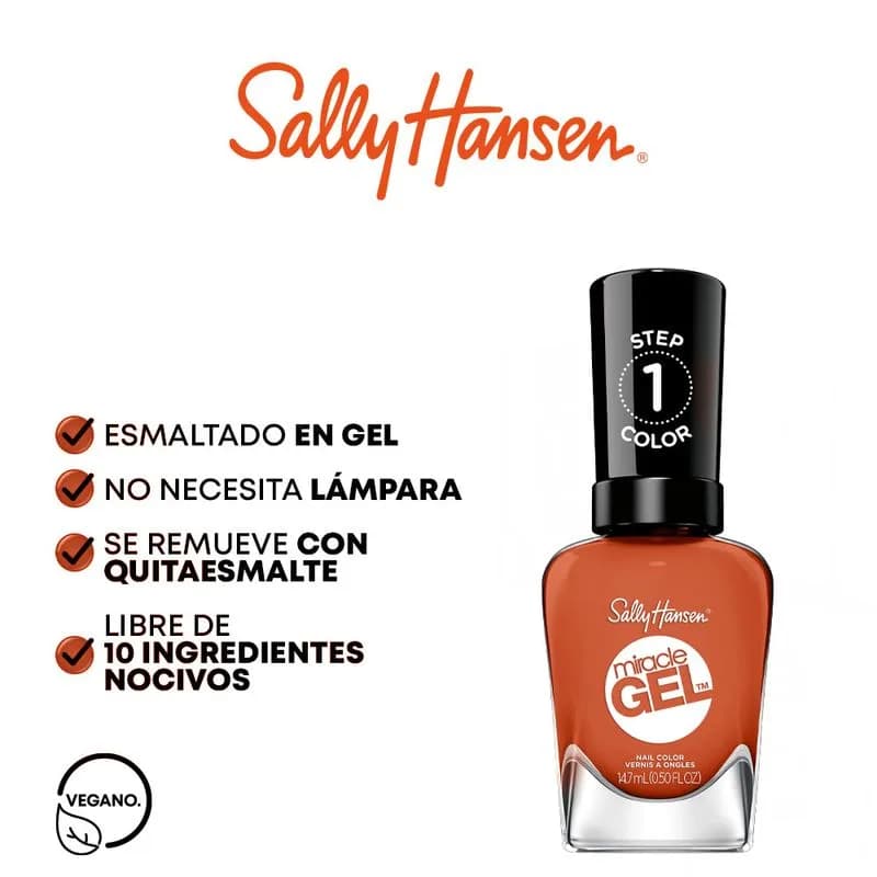 Esmalte para Uñas Sally Hansen Miracle Gel 388 Veg Hot Minute x 14,7 ml