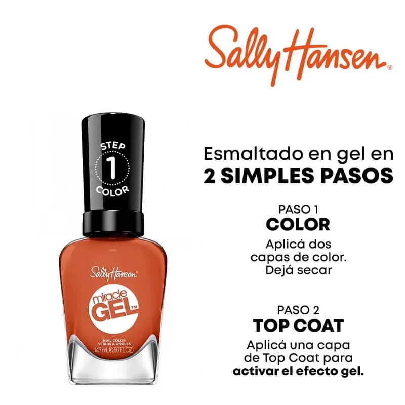 Esmalte para Uñas Sally Hansen Miracle Gel 388 Veg Hot Minute x 14,7 ml