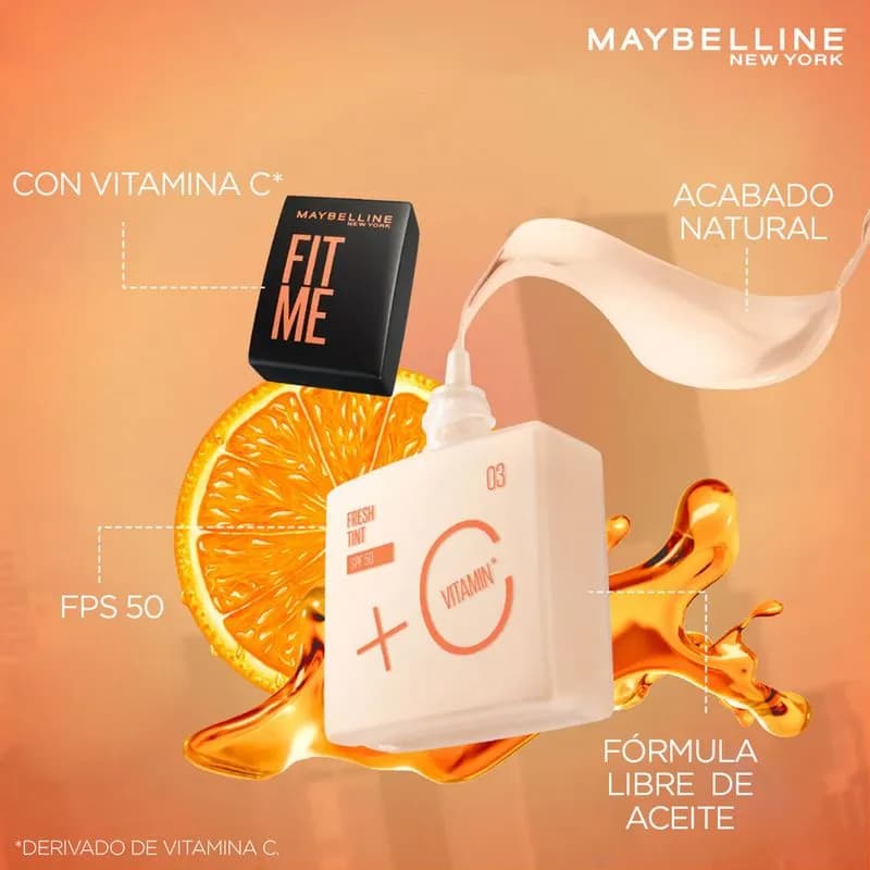Base de Maquillaje Maybelline Fit Me Fresh Tint Tono 09