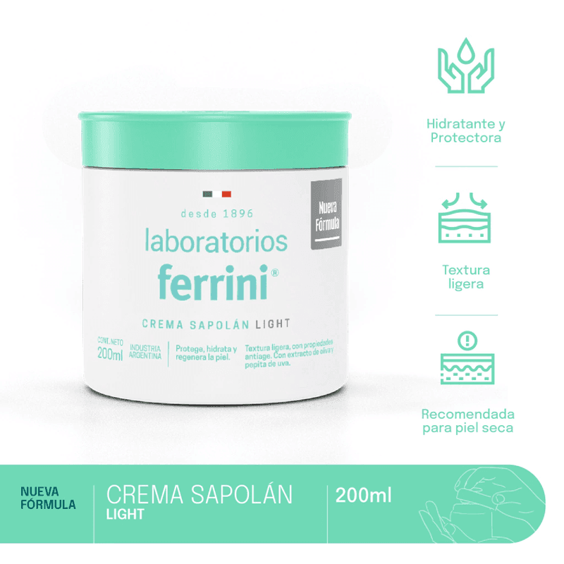 Crema Sapolán Light x 200ml.