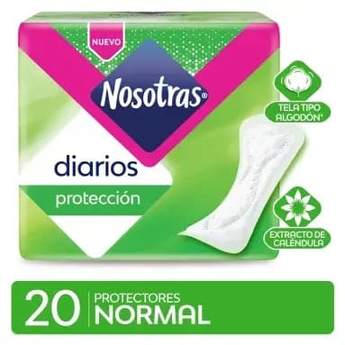 Protectores Diarios Nosotras Normal Con Aloe Vera x20