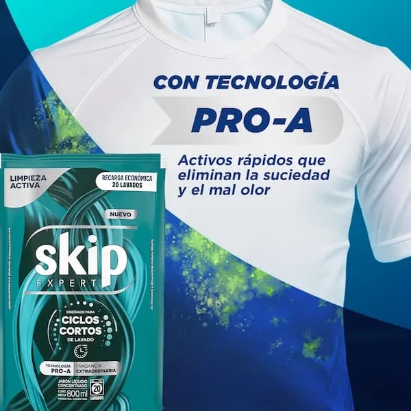 Jabón Líquido Concentrado Limpieza Activa Doypack x 800ml.
