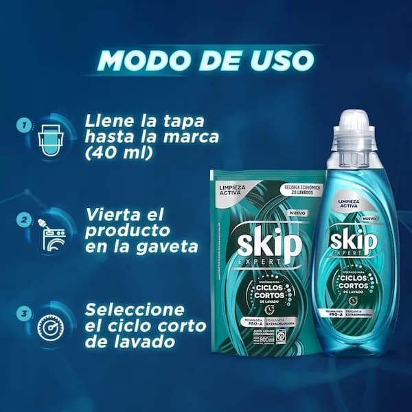 Jabón Líquido Concentrado Limpieza Activa Doypack x 800ml.