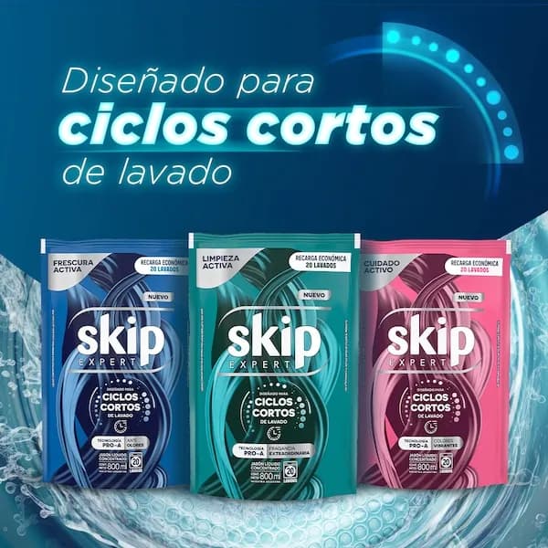Jabón Líquido Concentrado Limpieza Activa Doypack x 800ml.