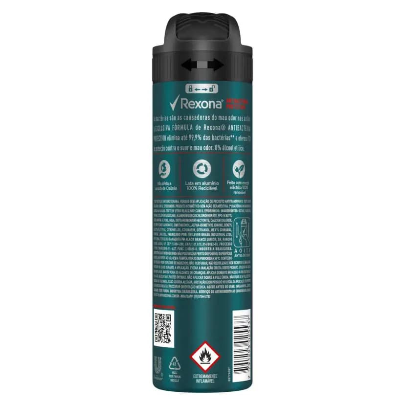 Desodorante Aerosol Rexona Protection Men x 150ml.