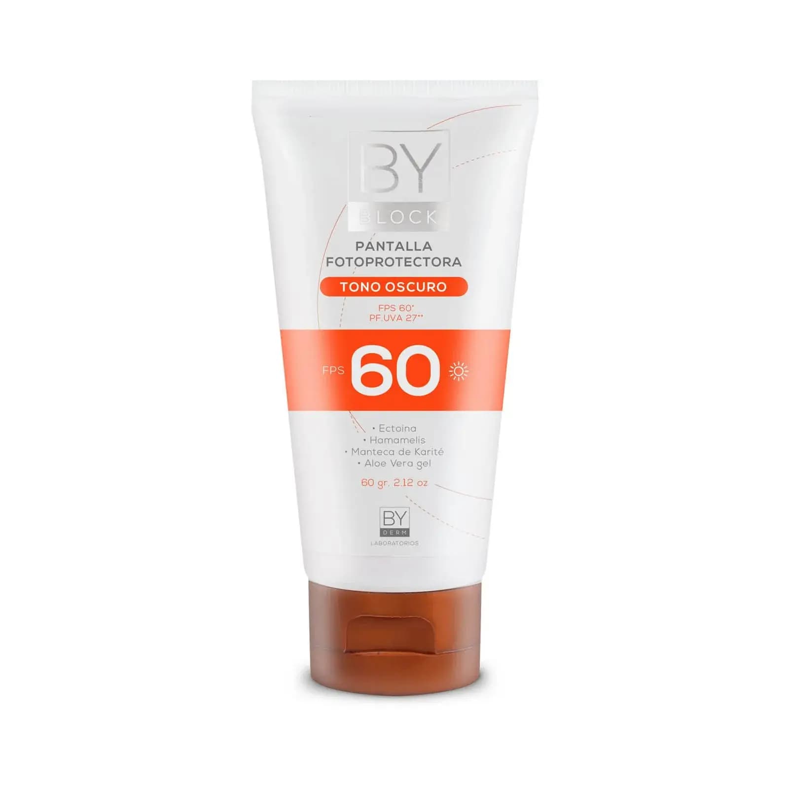 Crema Fotoprotectora FPS 60 By Block Tono Oscuro x 60grs.