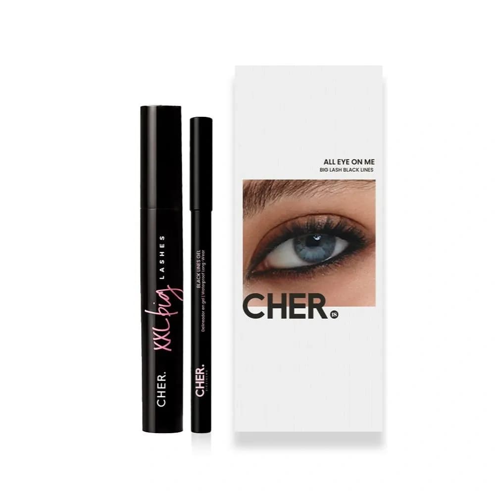 Cher 18 Set dúo all eyes on me (delineador + máscara de pestañas)